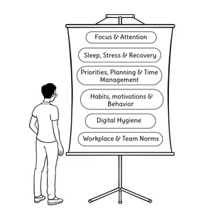 Newsletter example showing topics covered